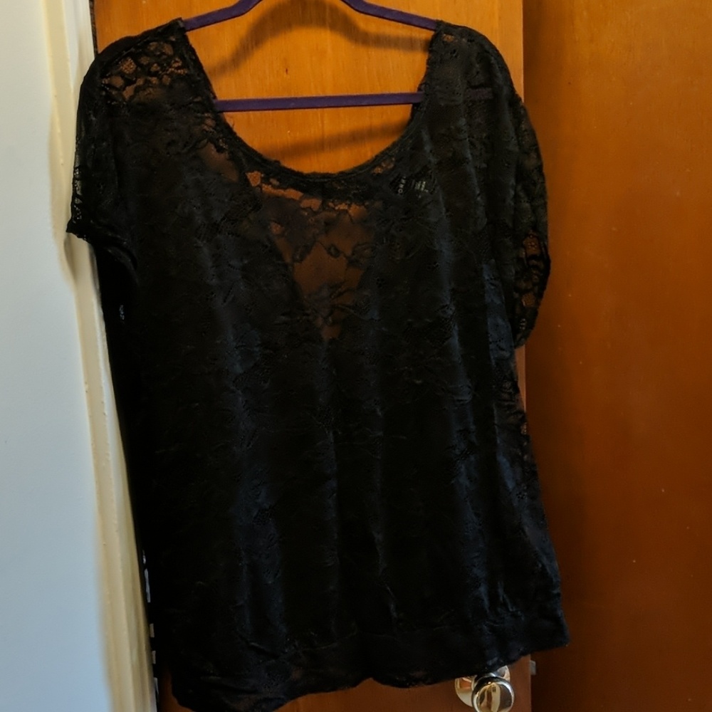 Torrid All Lace Banded Bottom Top